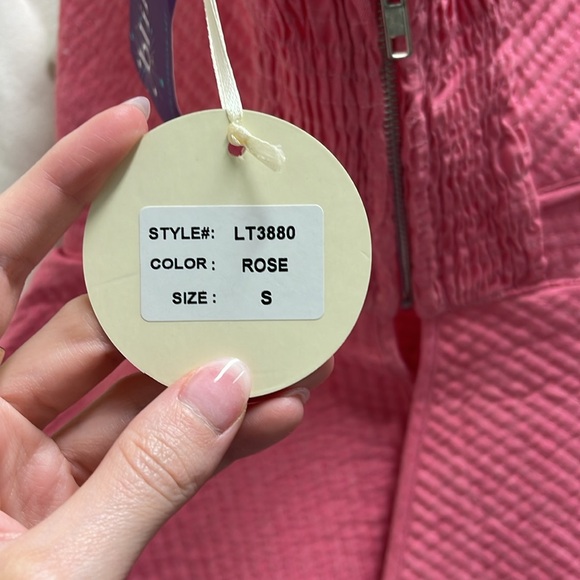 CLOSET CLEAROUT: WOMENS PINK STRAPLESS TOP SZ S - Picture 5 of 5